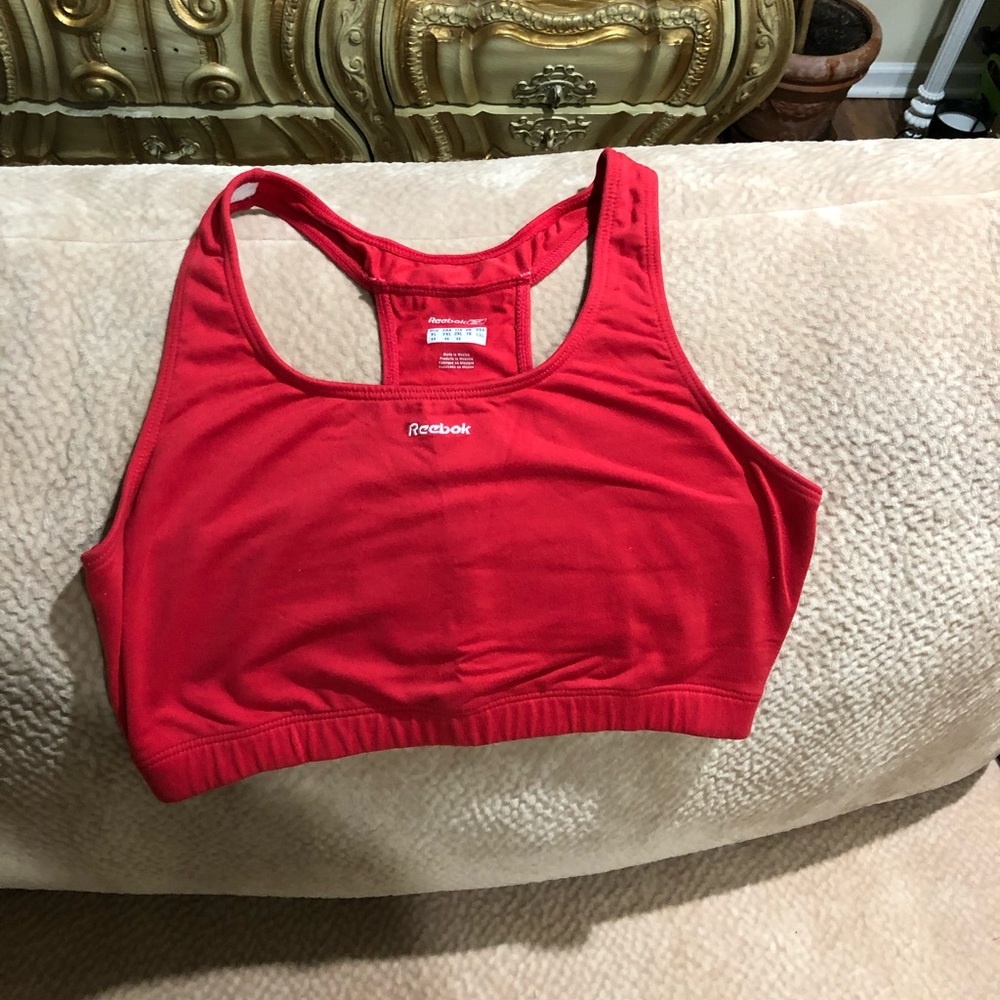 Reebok Red Good Condition Exercise Top